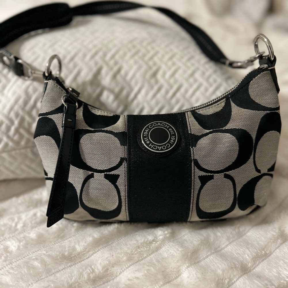 Coach Monochrome Signature Shoulder Bag